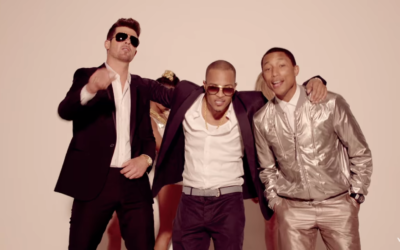 The three lads from the Blurred Lines video